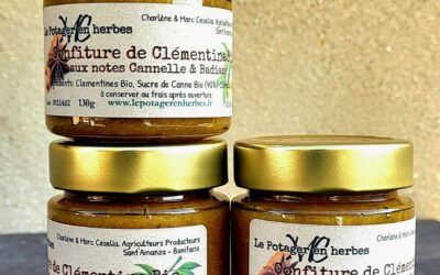 Confiture de Clémentines Bio Cannelle et Badiane