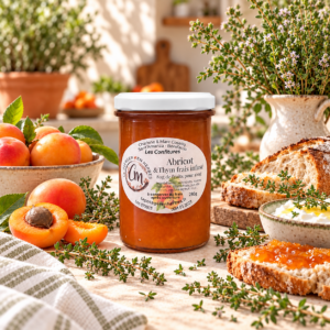 Confiture d’abricot au thym infusé