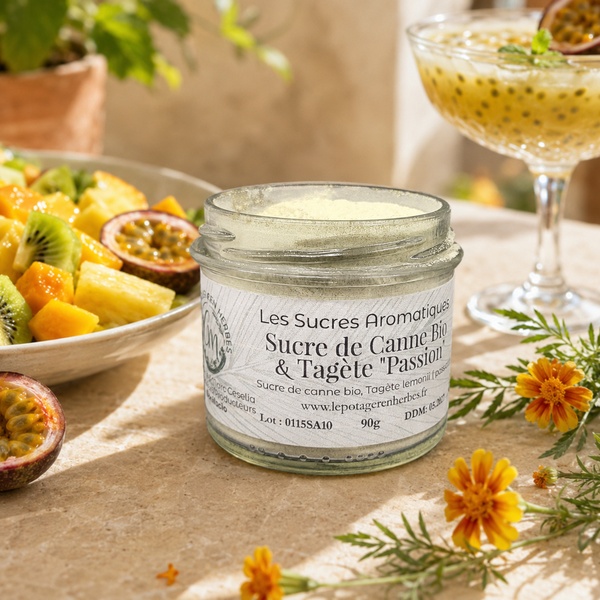 Sucre de Canne Bio et Tagète Passion